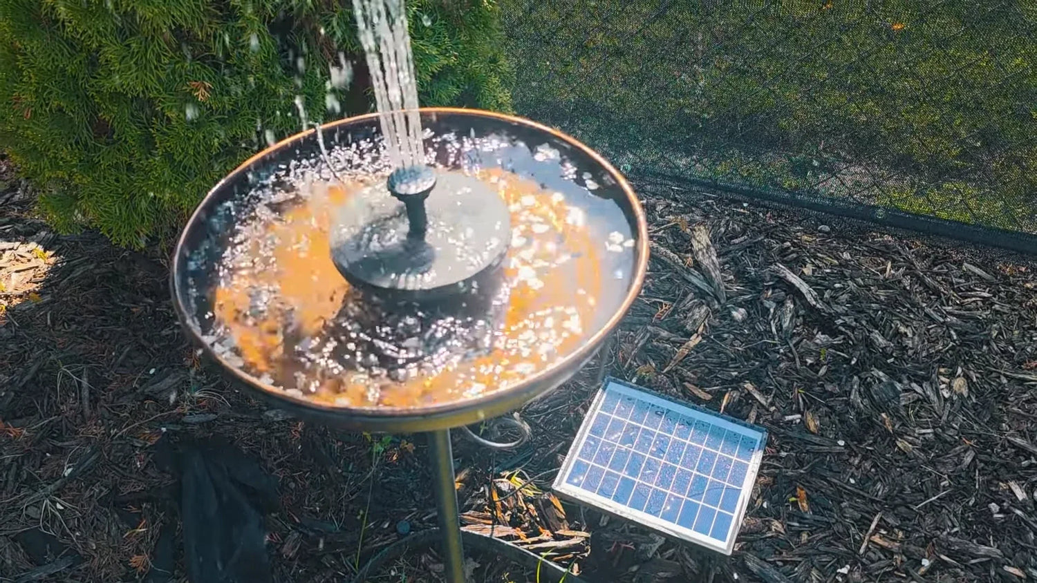 Add Some "Liveliness" to the Yard: Solar Bird Bath Fountain Installation