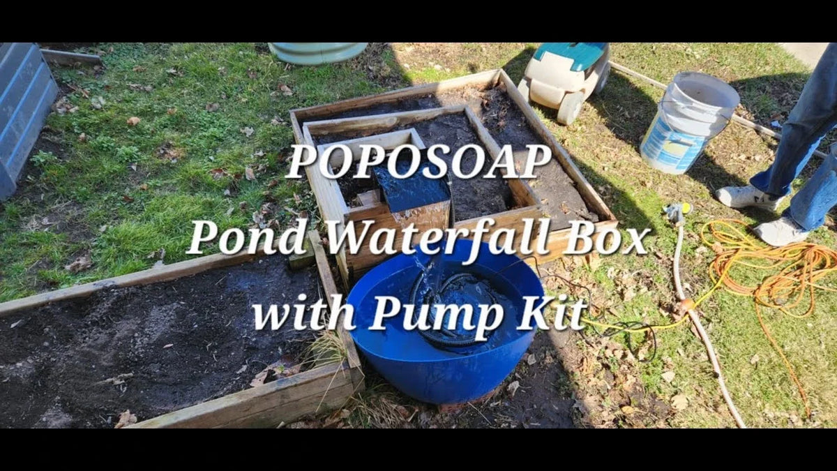 Poposoap Teich-Wasserfall-Box-Kit Test-Sharing