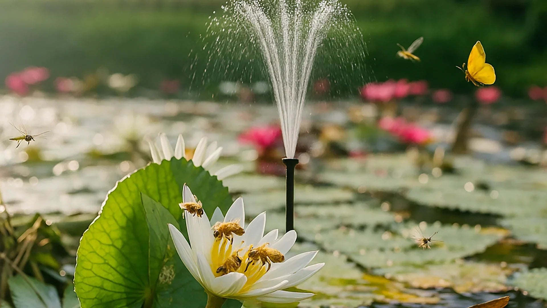 create a pollinator-friendly ponds