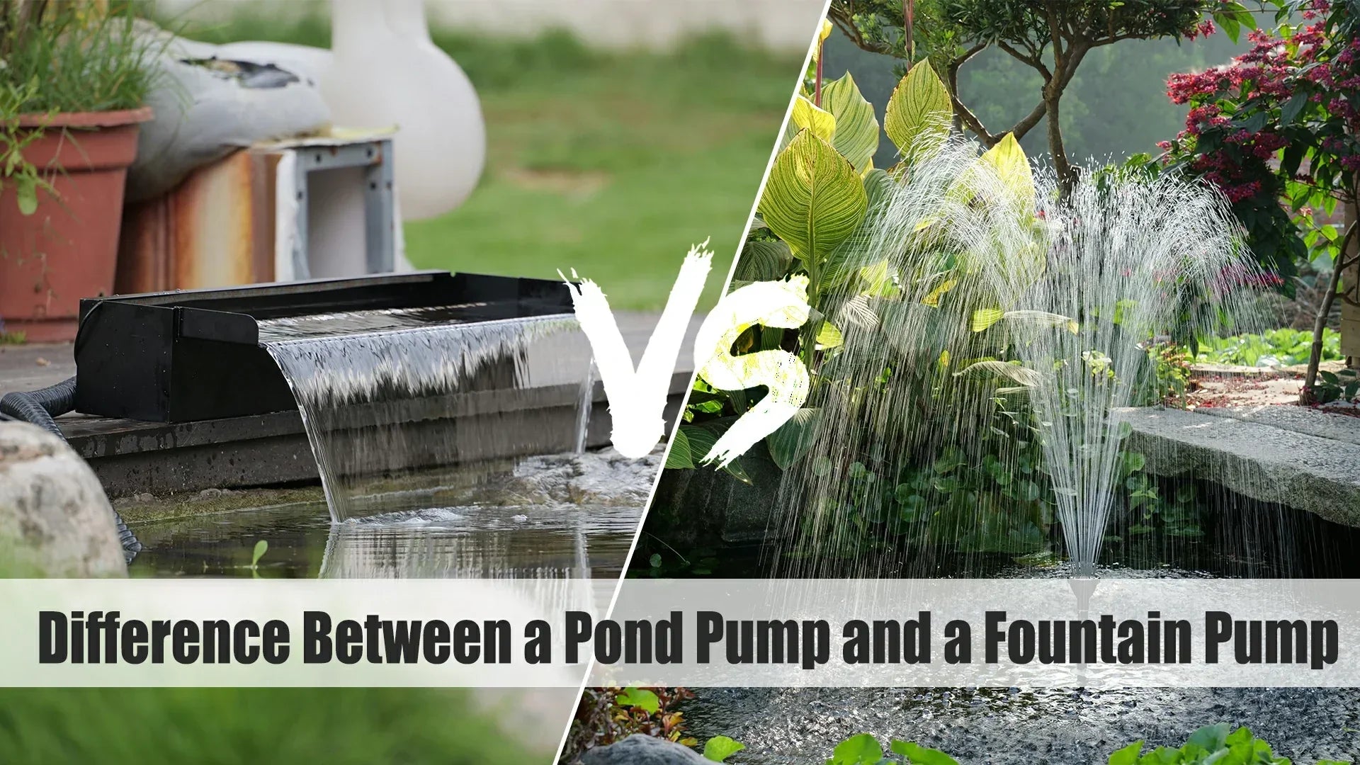 difference between a pond pump and a fountain pump