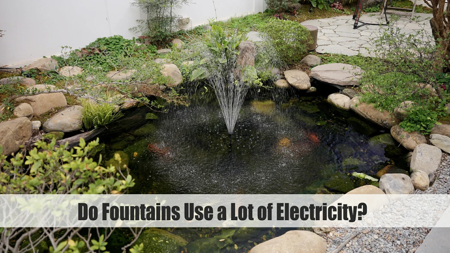 do fountains use a lot of electricity