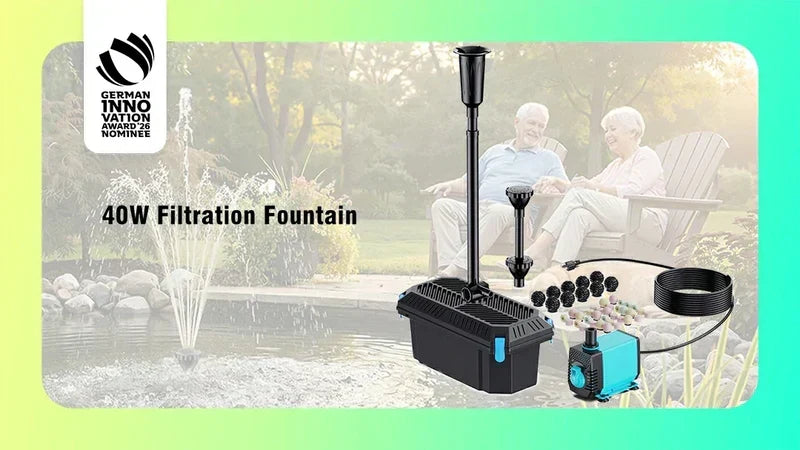 Poposoap 40W Filterbrunnen für den German Innovation Award 2026 nominiert