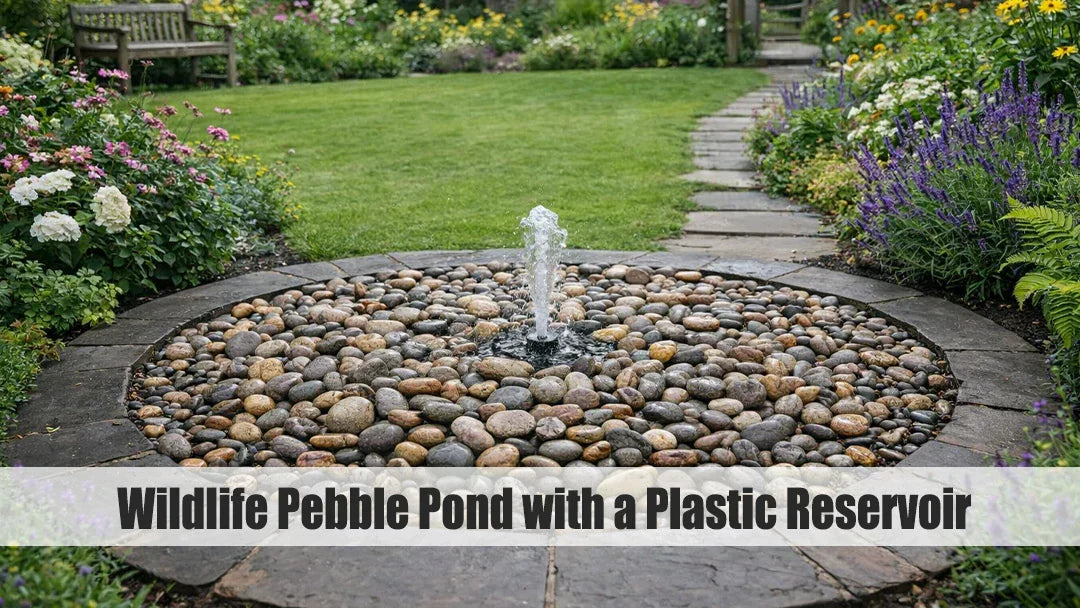 pebble small pond wildlife