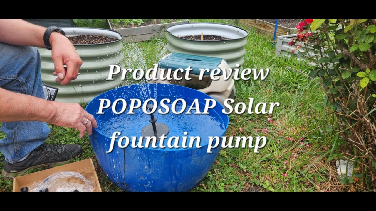 Poposoap Solar Fountain Pump Review: Add a lively waterscape to your garden