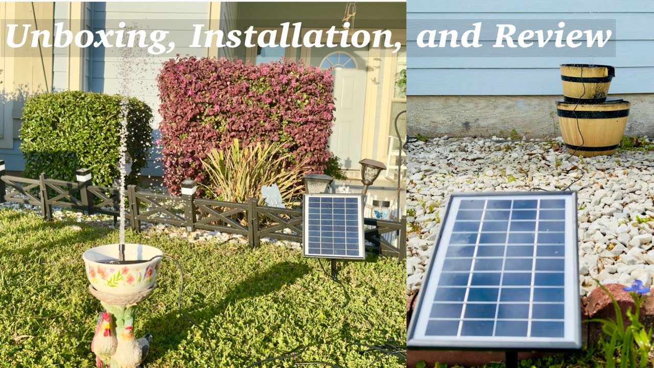 My Experience With The Poposoap Solar Water Fountain Pump