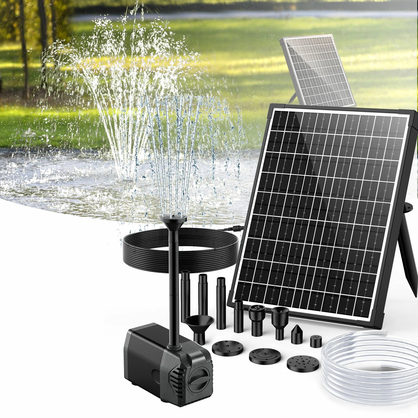 20W 280GPH Solar-Wasserbrunnenpumpe