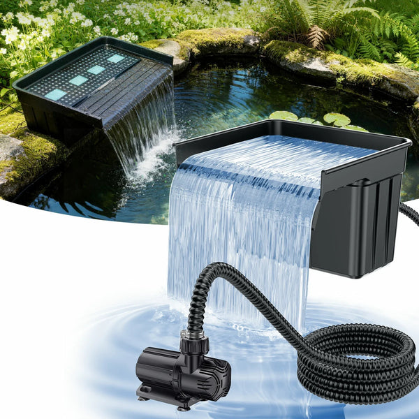 Wasserfall Teich 43cm Überlauf für große Gartenteich-Wasserspiele