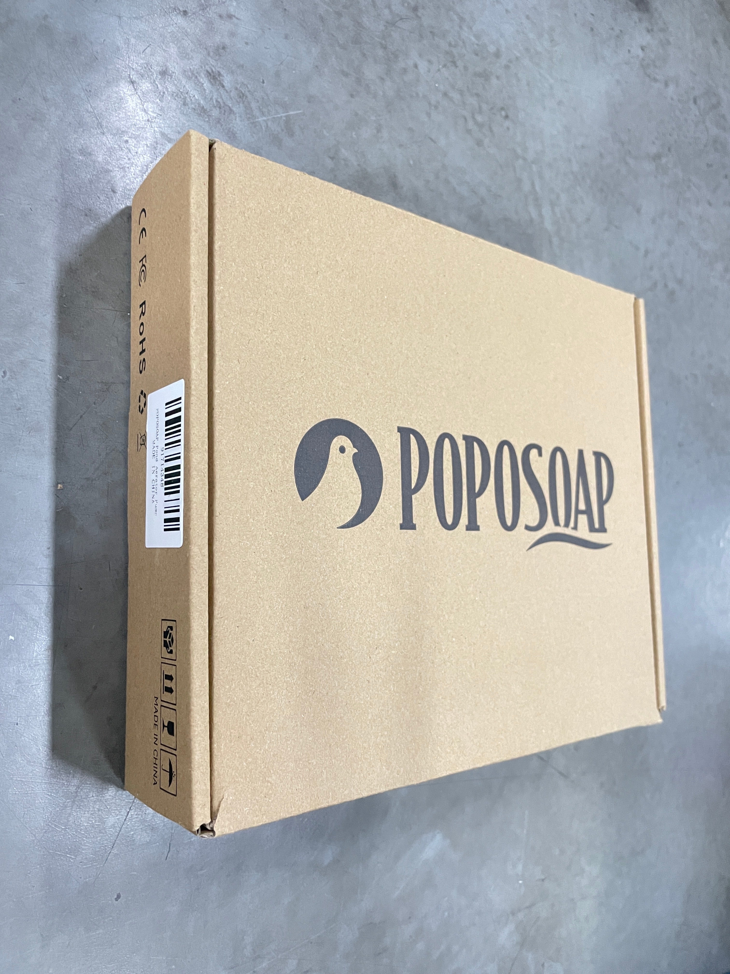 Poposoap Teichbelüfter – 15-W-Solar-Sauerstoffpumpe für Fischteiche im Freien