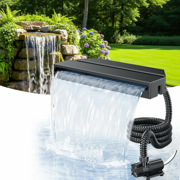 1600GPH Waterfall Pump Kit with 23" Waterfall Spillway
