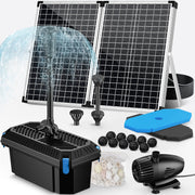 70-W-Solar-Teichpumpe und Filterset – 580 GPH