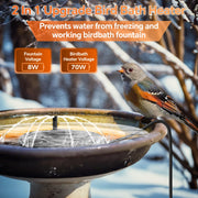 70 W AC Vogelbad-Heizbrunnen