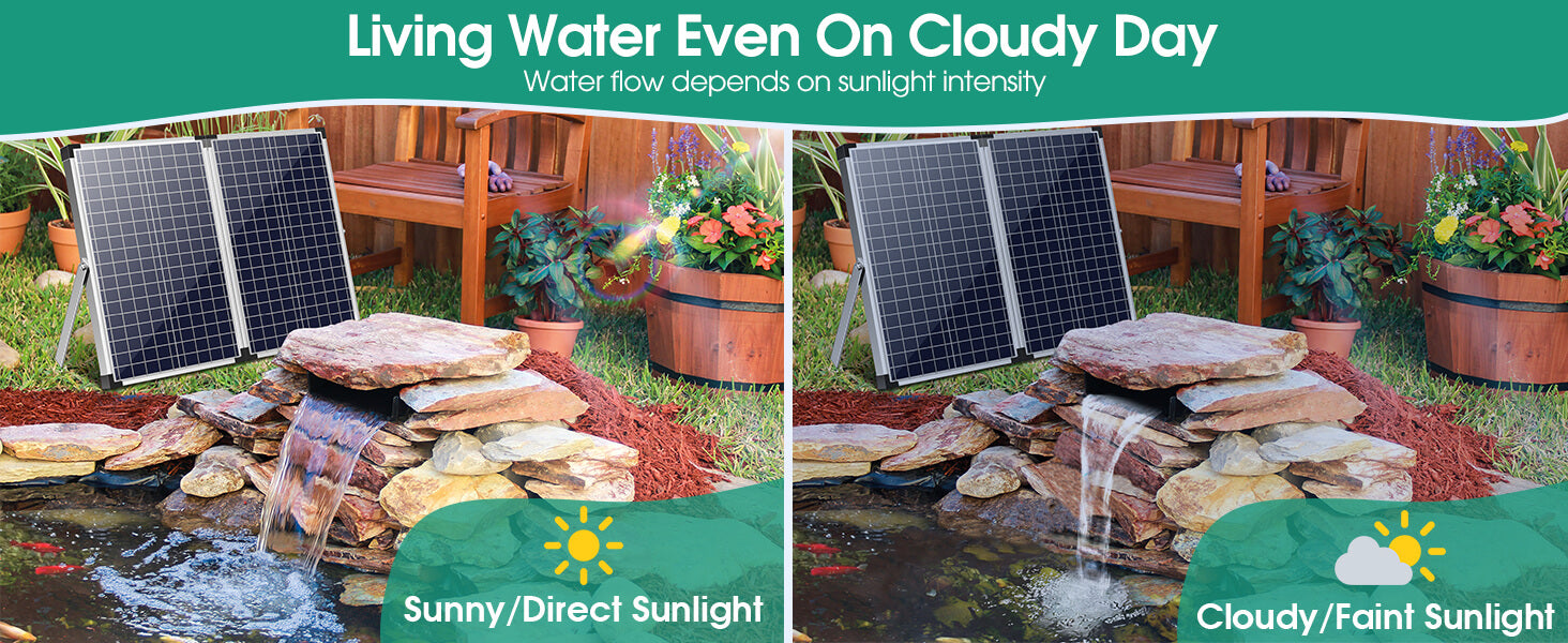 Purchase a complete set of equipment, including stainless steel waterfall bucket, submersible pump, customized water hose, strainer and all the necessary installation accessories