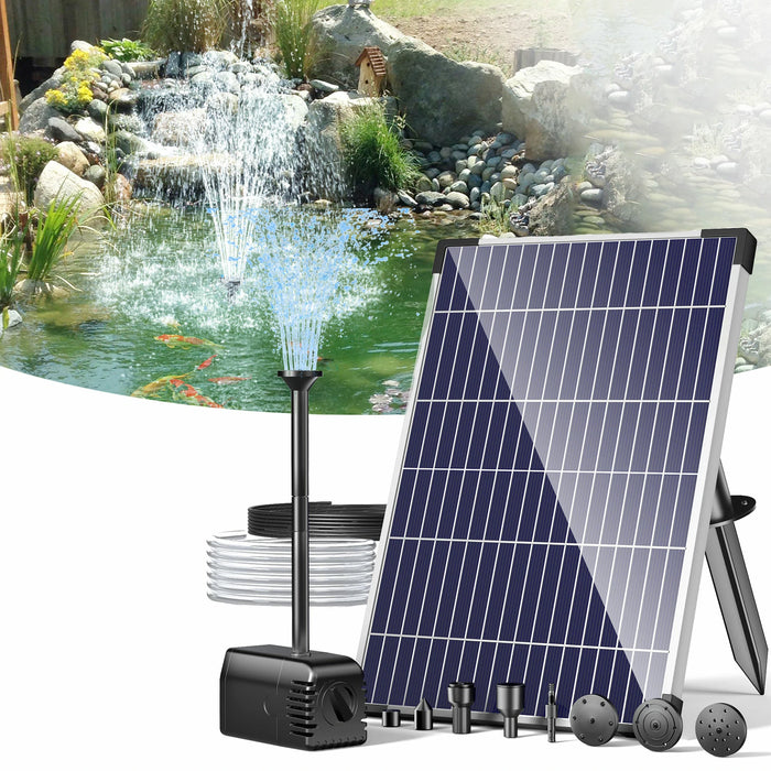 12W 160GPH Solar-Wasserbrunnenpumpe - Schwarze Pumpe