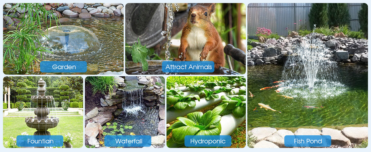 Multi-Scene Applications – Perfect for Garden, Pond & Hydroponics