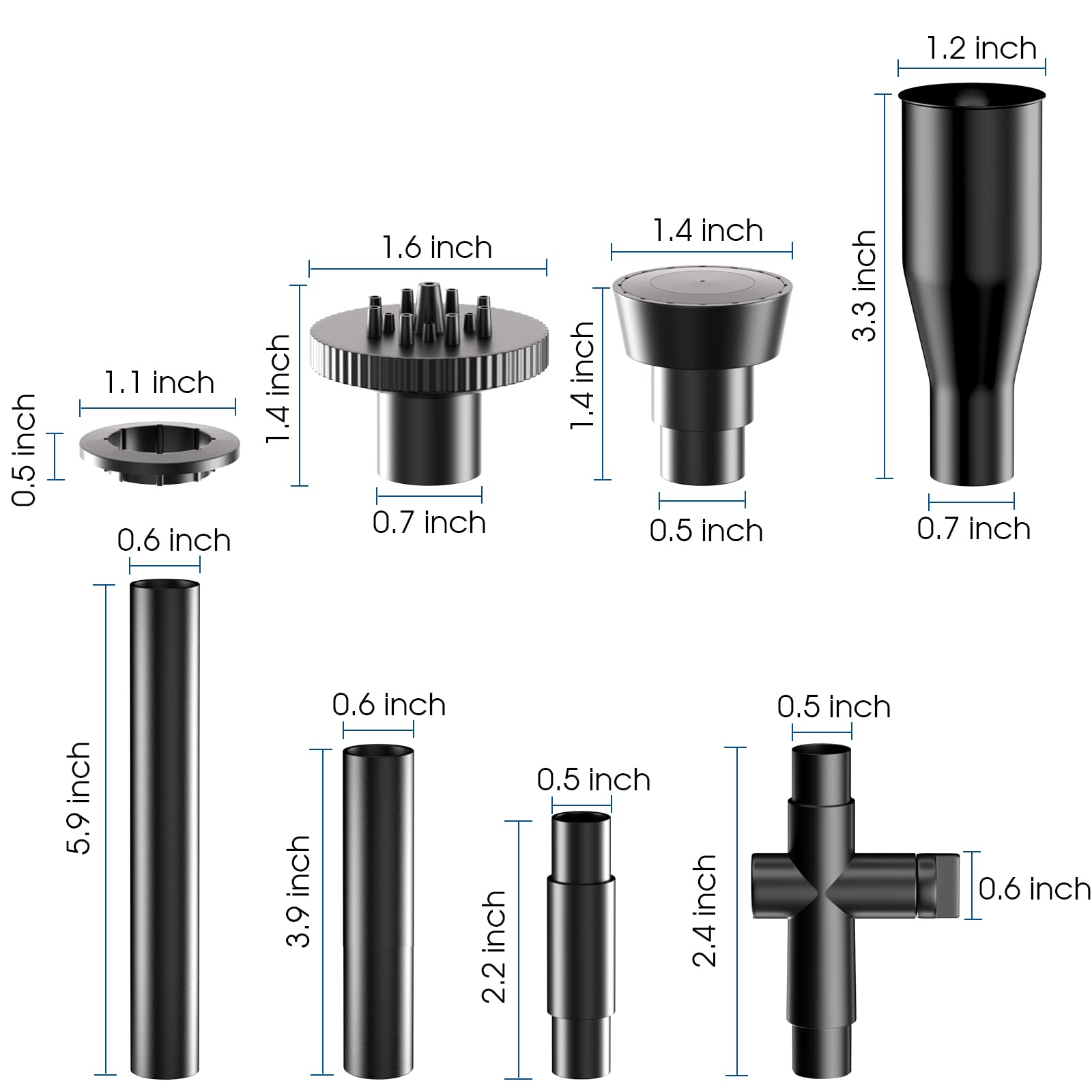 nozzle water fountain,fountain bubbler nozzle,pond fountain head,fountain heads for ponds