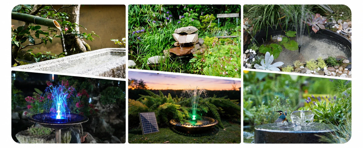 how to use small water fountain pump