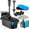 40 W AC-Teichfilter- und Springbrunnen-Set – 660 GPH