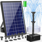 Schwimmende Solar-Springbrunnenpumpe, 8 W, 3000 mAh Akku, 80 GPH
