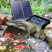 70 W 580 GPH Solarwasserpumpe mit Teich-Wasserfall-Box