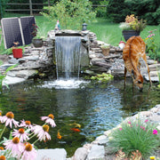 75 W Solarmodul 40 W 580 GPH 12 x 4,3 Zoll Metall-Wasserfall-Kit