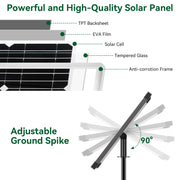 20 W 320 GPH Solar-Springbrunnenpumpe (Grün)