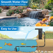 40 W 660 GPH Wasserpumpe mit Teich-Wasserfall-Box (LED-Licht)