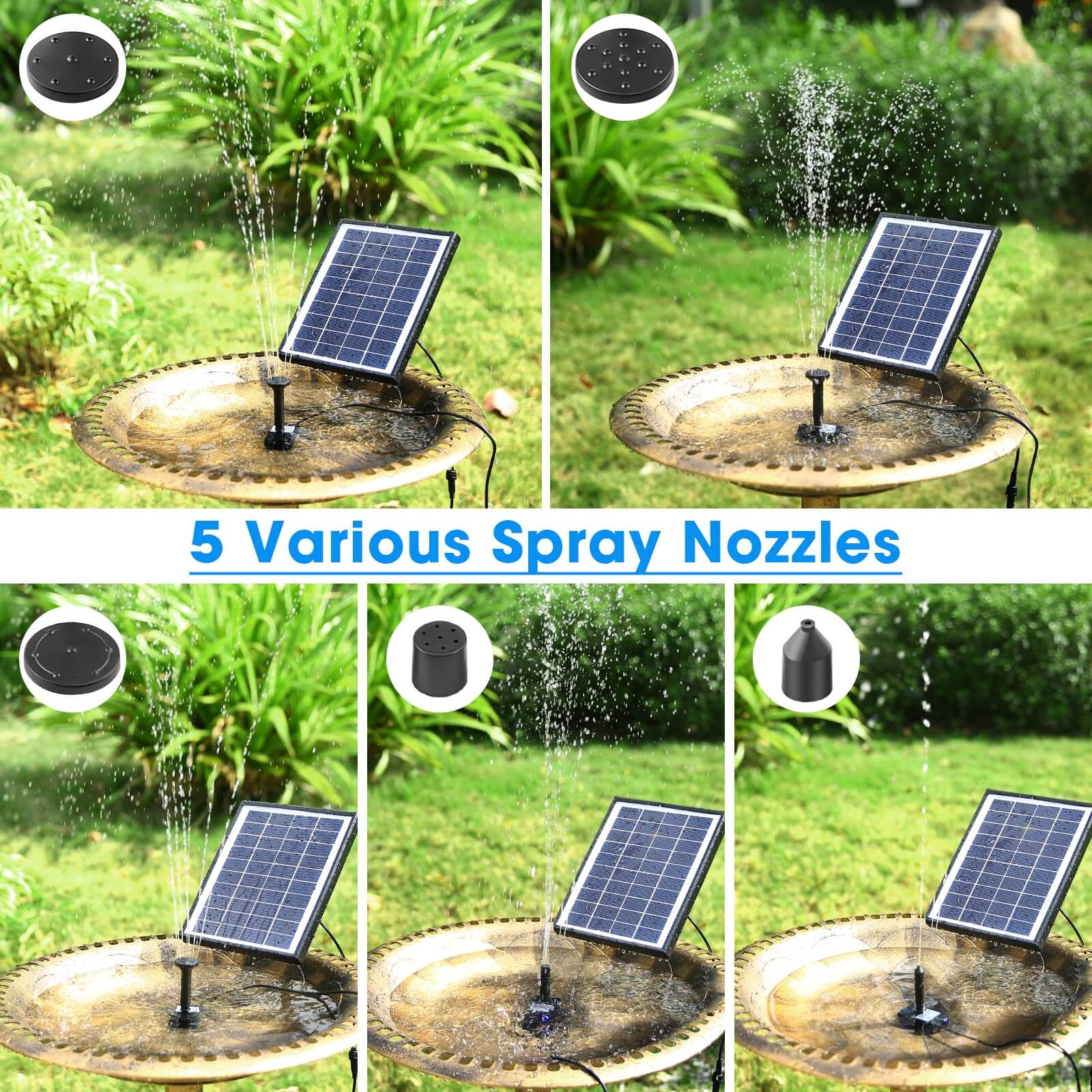 mini solar fountain for bird bath,mini submersible fountain pump,mini fountain for bird bath