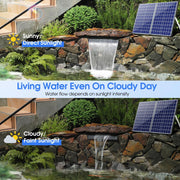 70 W 580 GPH Solarwasserpumpe mit Teich-Wasserfall-Box