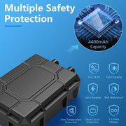 4400 mAh Batterie-Backup für 45 W/55 W Solar-Springbrunnenpumpe