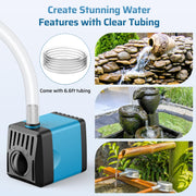 10W 120GPH Solar-Springbrunnenpumpe