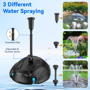 70-W-Solar-Teichfilter- und Springbrunnen-Set – 580 GPH