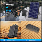 1800 mAh Batterie-Backup für 6 W/6,5 W/8 W Solar-Springbrunnenpumpe