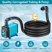 40-W-AC-Teich-Wasserfallpumpen-Set – 660 GPH