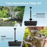 40W AC Teichfilter- und Springbrunnen-Set - 660GPH (390)