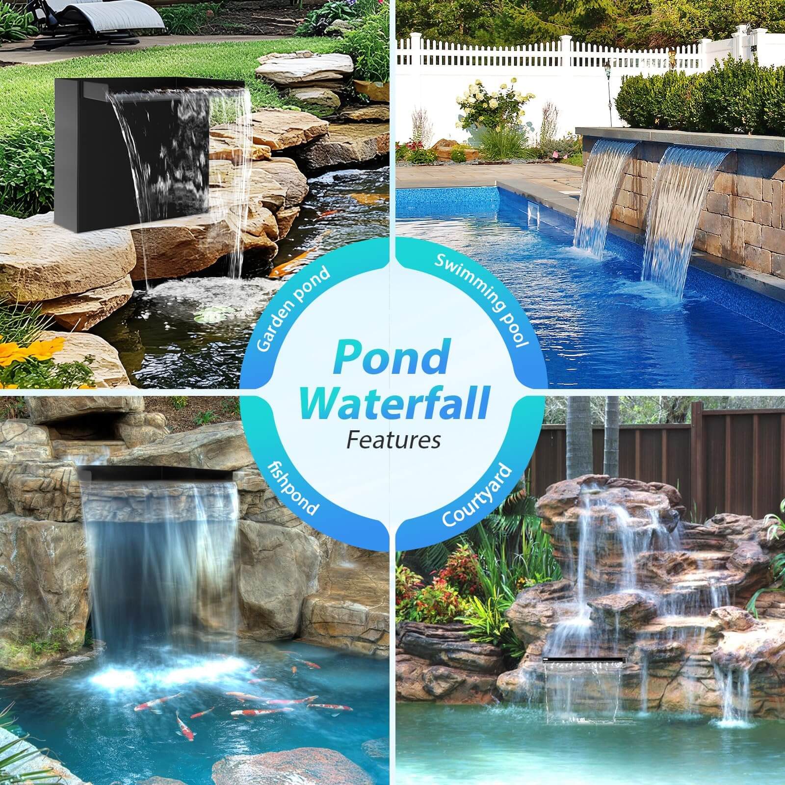 koi pond waterfall kit,pond pump waterfall kit,pond pump and waterfall kit