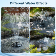 Schwimmender Springbrunnen, 45 W, 660 GPH, mit LED-Leuchten