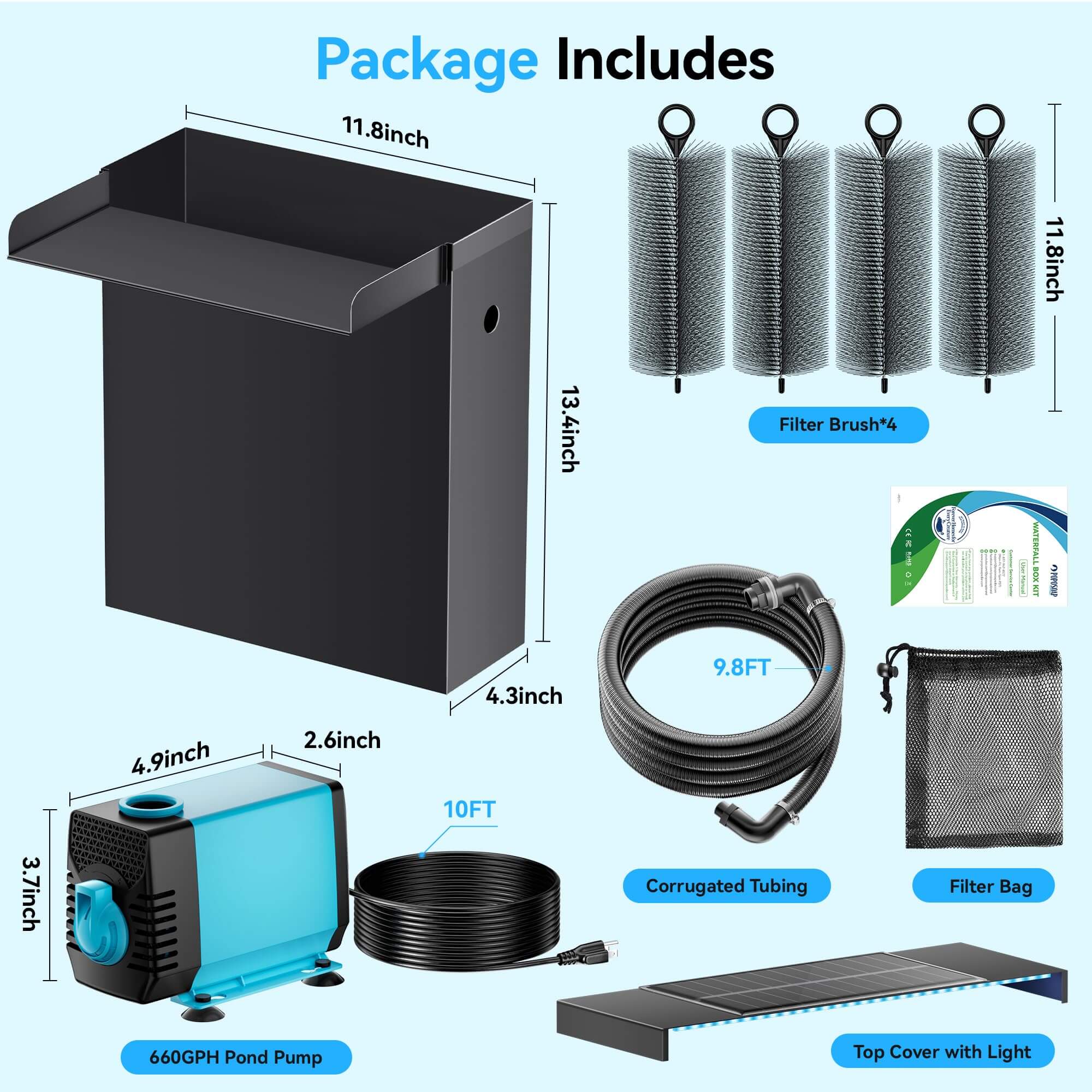 koi pond waterfall kit,pond pump waterfall kit,pond pump and waterfall kit