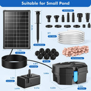 8-W-Solar-Springbrunnenpumpe und Teichfilter