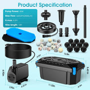 40-W-AC-Teichfilter- und Springbrunnenbeleuchtungs-Kits – 660 GPH