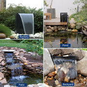 70 W 580 GPH Solarwasserpumpe mit Teich-Wasserfall-Box