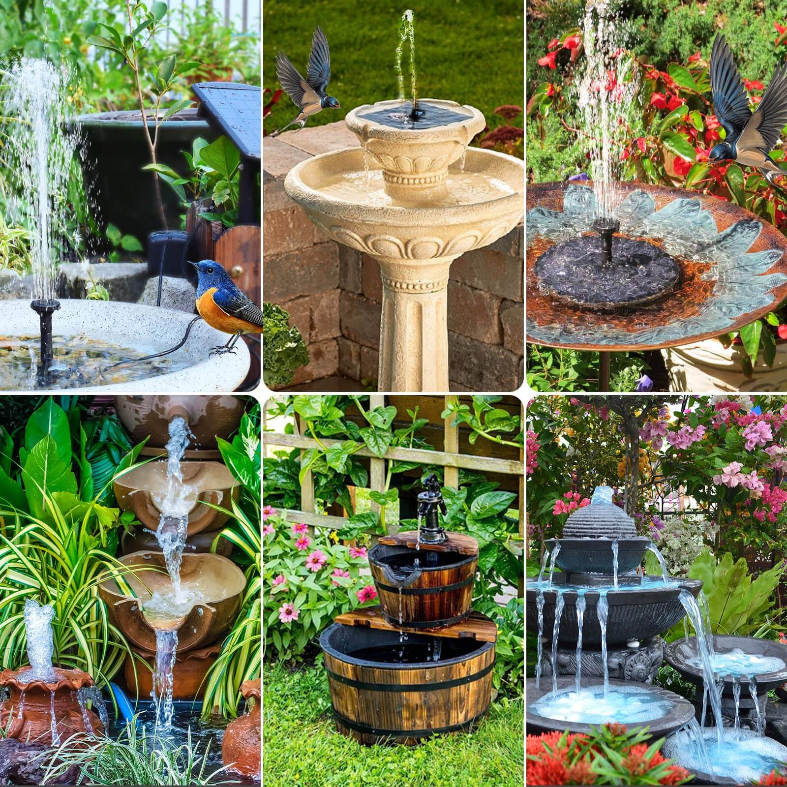 mini solar fountain for bird bath,mini submersible fountain pump,mini fountain for bird bath