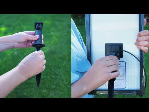 12W 160GPH Solar Water Fountain Pump - Black Pump