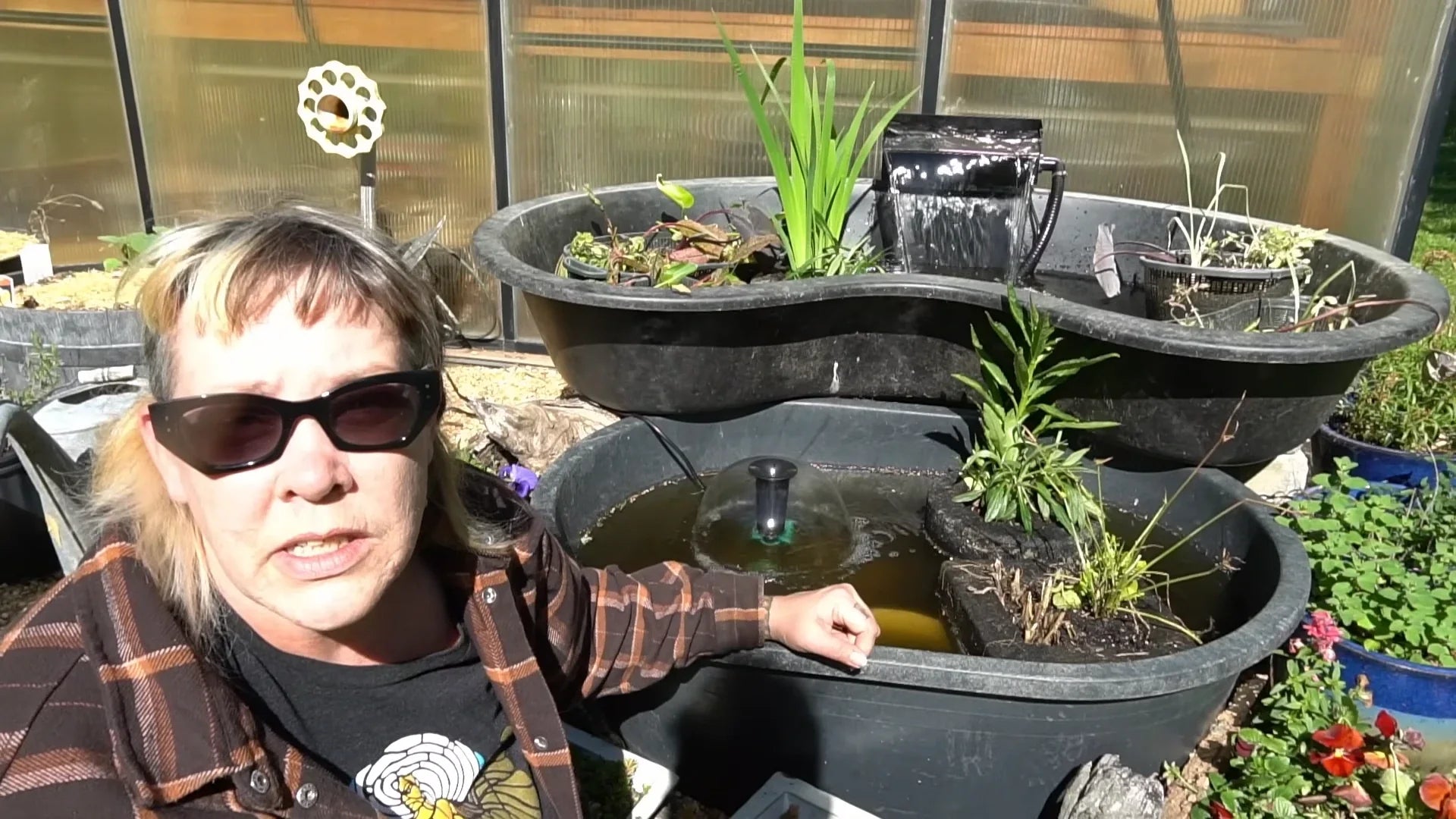 Stainless Steel Waterfall Filter Box and Biological Purification Pump Test