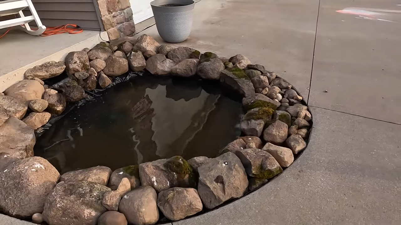 Build A Waterfall Pond In Front Of The Door