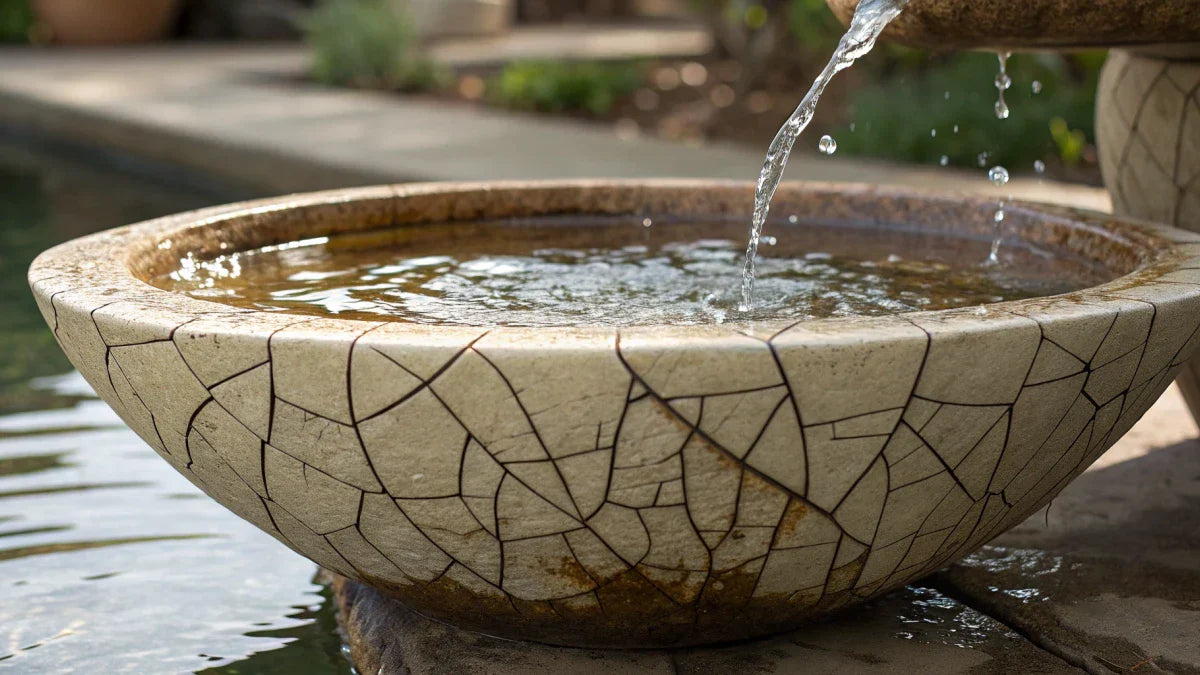 How to Repair a Cracked Resin Fountain Bowl