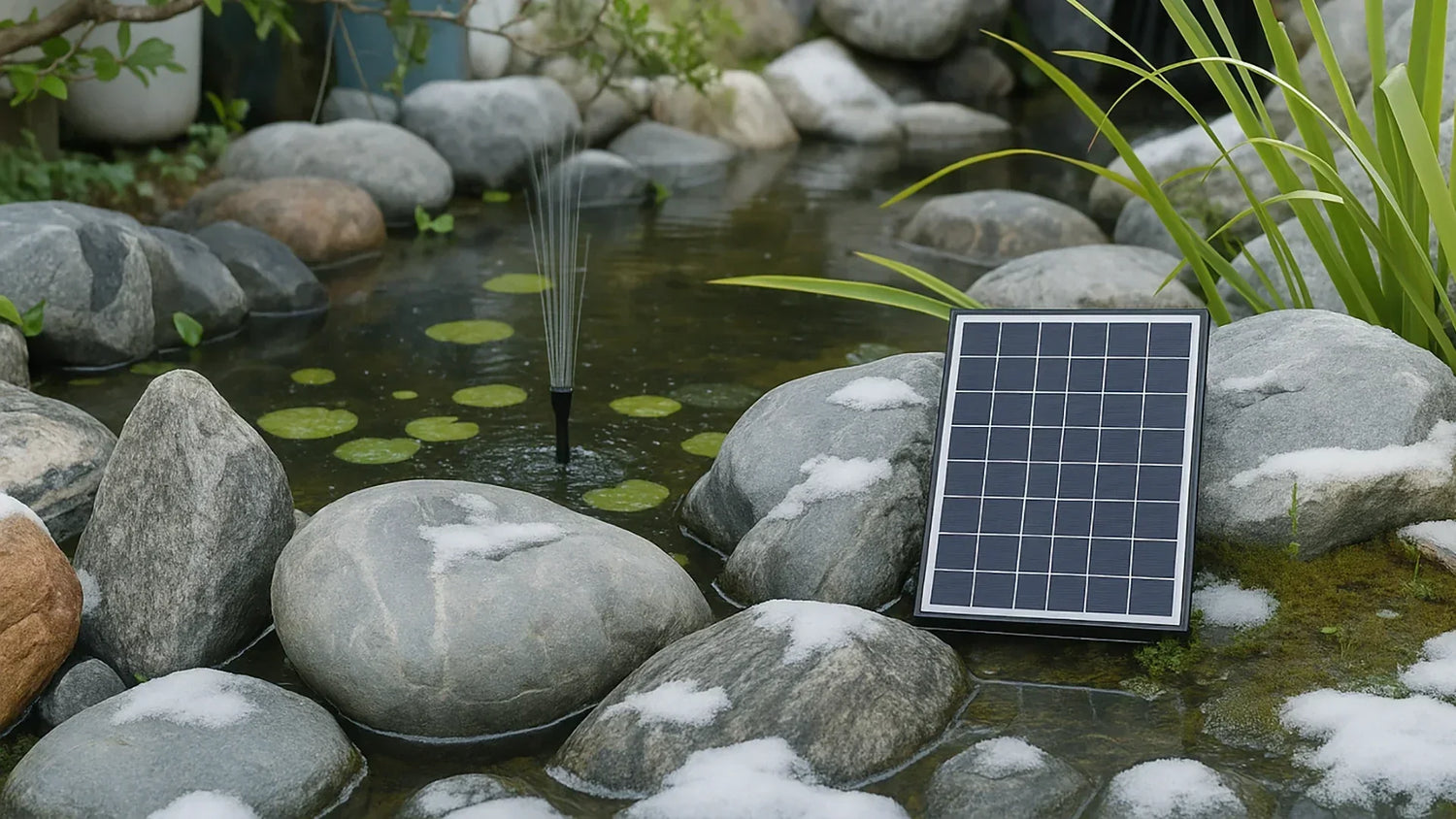 do solar pond pump and filter works in winter