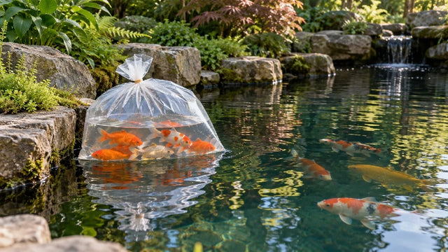 So gewöhnen Sie Koi und Goldfische an Ihren neuen Teich