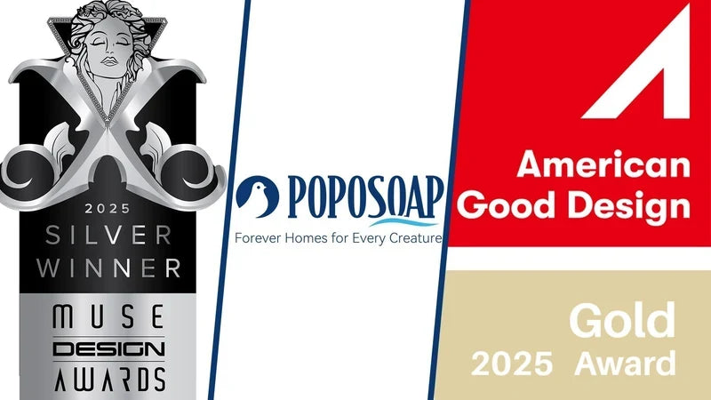 Poposoap gewinnt 2025 doppelten Designpreis