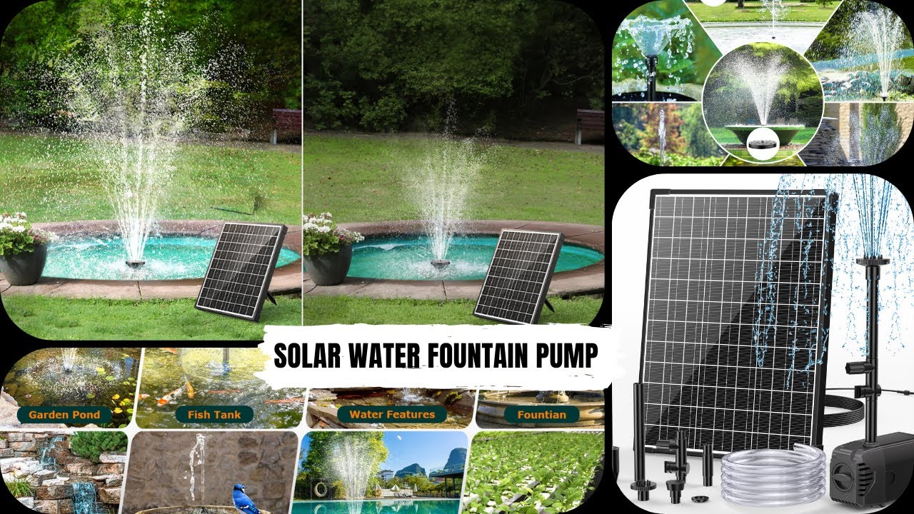 Create a Dream Garden Waterscape with Poposoap Solar Fountain Pump