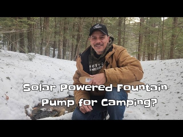 Using a Solar Fountain Pump for Camping? Poposoap Solar Fountain Experience